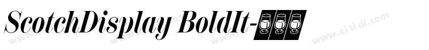 ScotchDisplay BoldIt字体转换
